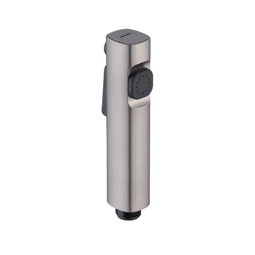 Handheld Bidet Sprayer Head – Black, Silver, Grey, or White